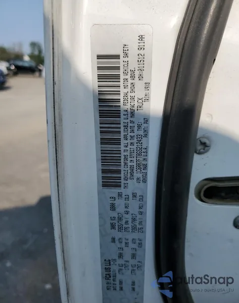 2016 Ram 1500 St z USA, uszkodzony, nr VIN 1C6RR7FT8GS212433